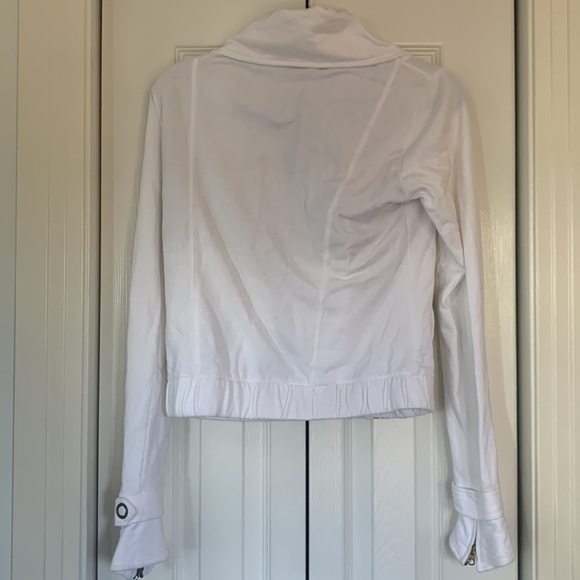 Mike & Chris | White Jersey Motorycle Jacket - Picture 3 of 8